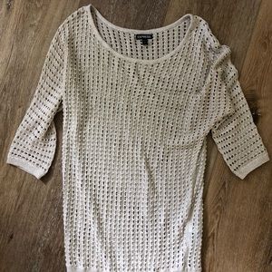 Express Gold/Cream Top Size Small